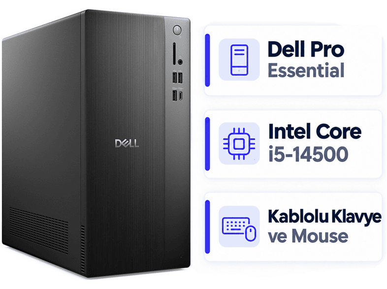 DELL Pro Essential QVT1260 BTO005B_QVT1260_U 001 Intel Core i5-14500 32 ...