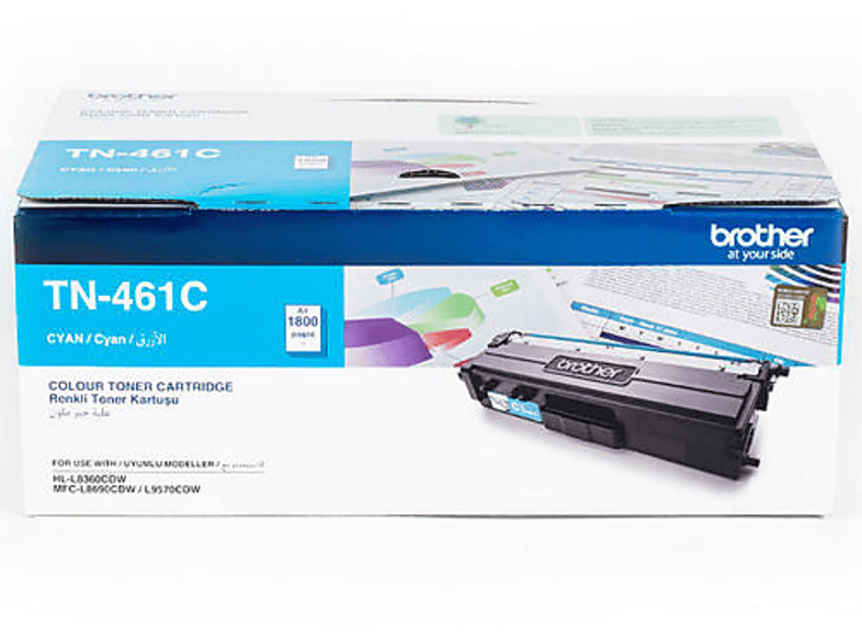 BROTHER TN-461C HL-L8360CDW Toner Lazer baskı Mavi