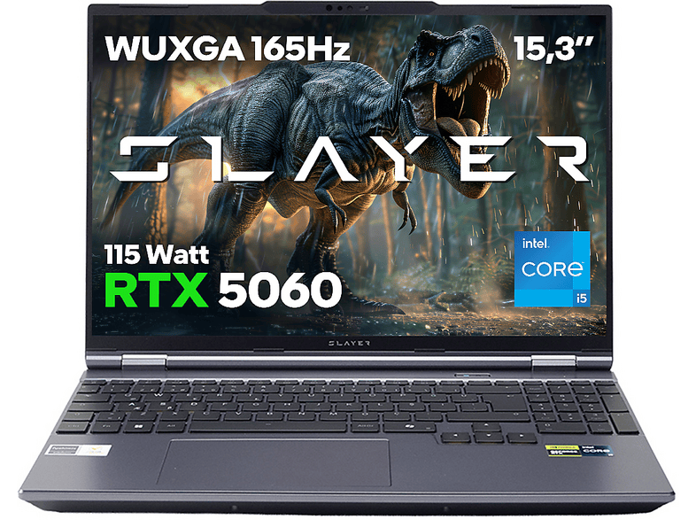 GAME GARAJ Slayer X5T2-5060 C4 RTX5060 165Hz WUXGA IPS Intel Core i5-14450HX 32 GB RAM 1 TB SSD 16 inç FreeDOS Laptop Gri