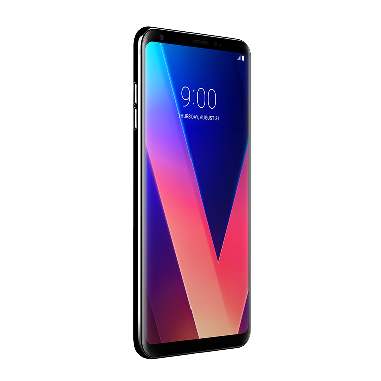 Uno smartphone nero mostra uno sfondo colorato e astratto con l'ora 9:00 sullo schermo.