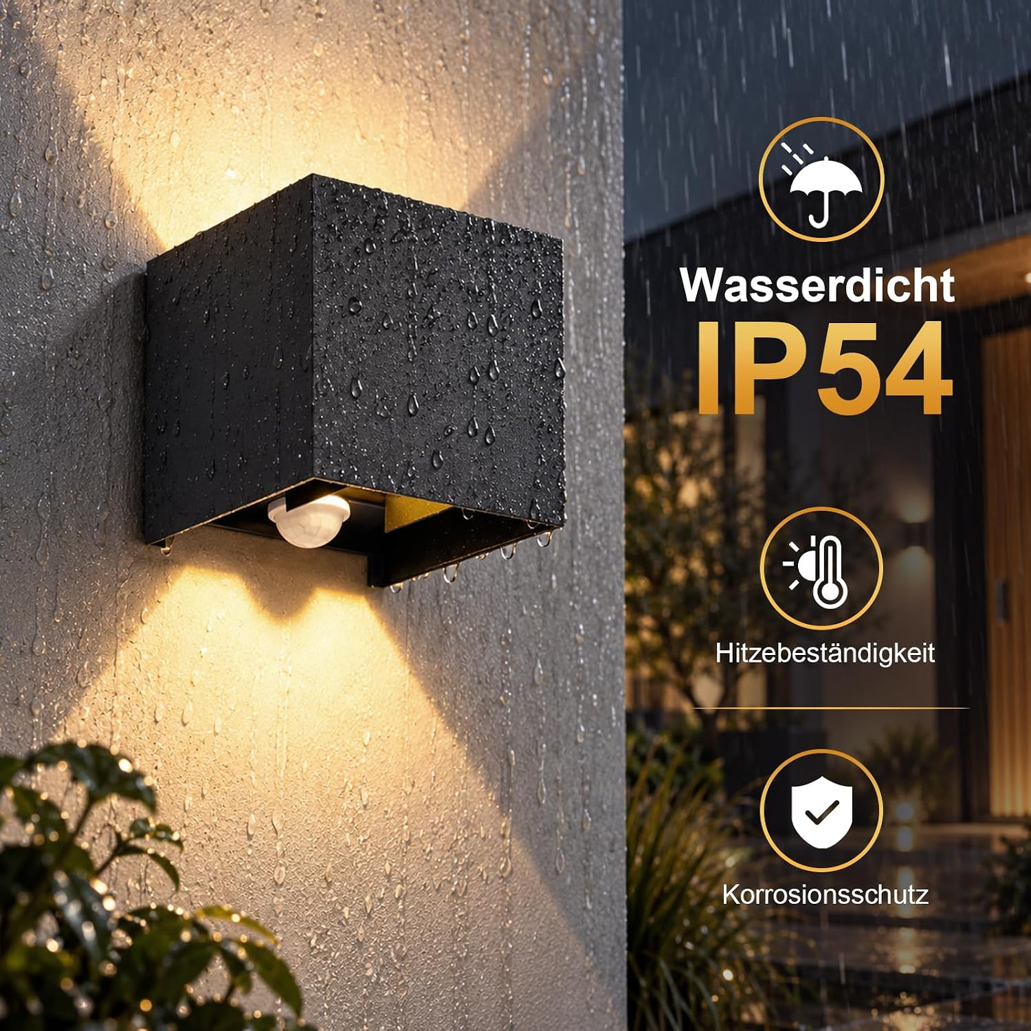 Lampa ścienna ZMH BD792505 Czarny