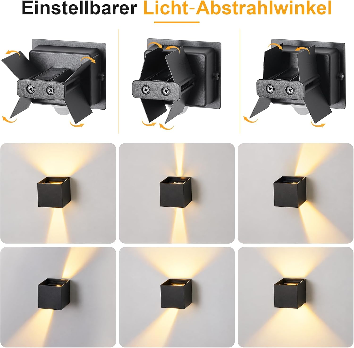 Lampa ścienna ZMH BD792505 Czarny