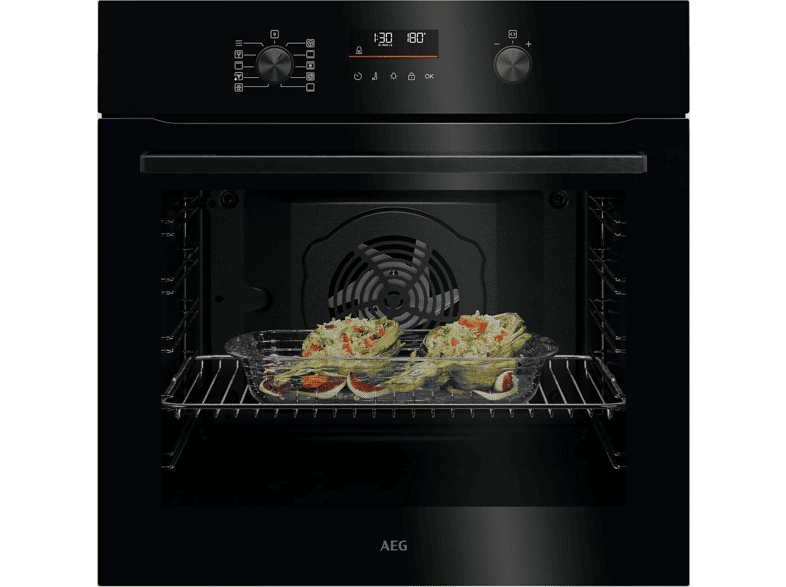 Horno - AEG GU5PB41WSK, Independiente, Pirolítico, 72 l, 596 mm, Negro