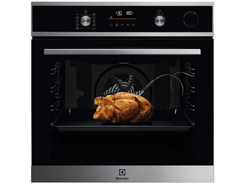 Horno multifunción - ELECTROLUX EOC6P77X, 72 l, 596 mm, Negro