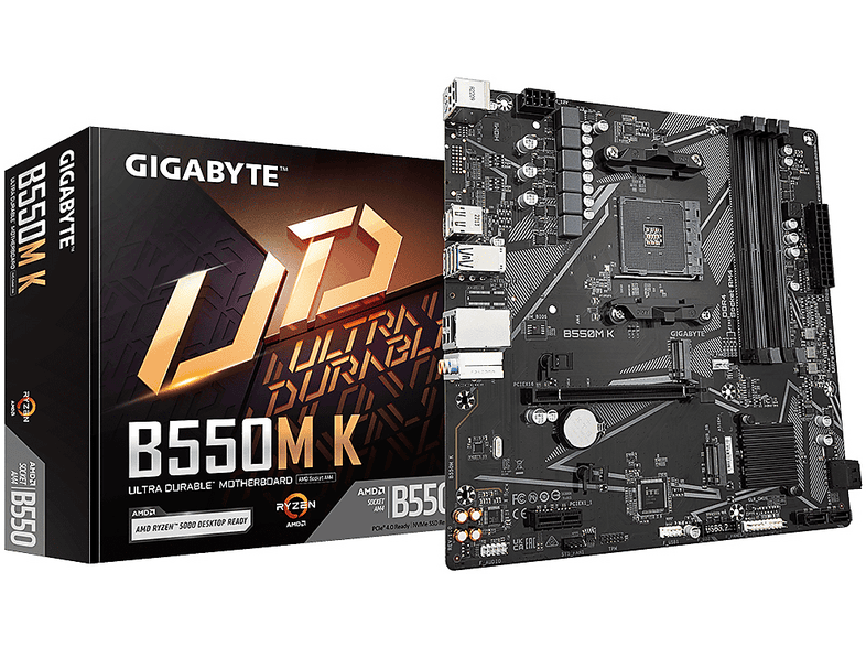 GIGABYTE B550M-K 4733 MHz (OC) M.2 DP HDMI 1G LAN Soket AM5 B550 DDR4 Micro-ATX Anakart