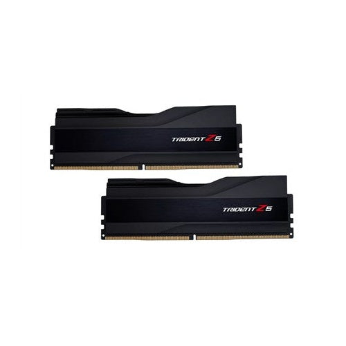 Due moduli RAM G.Skill Trident Z5 neri con loghi rossi su sfondo bianco.