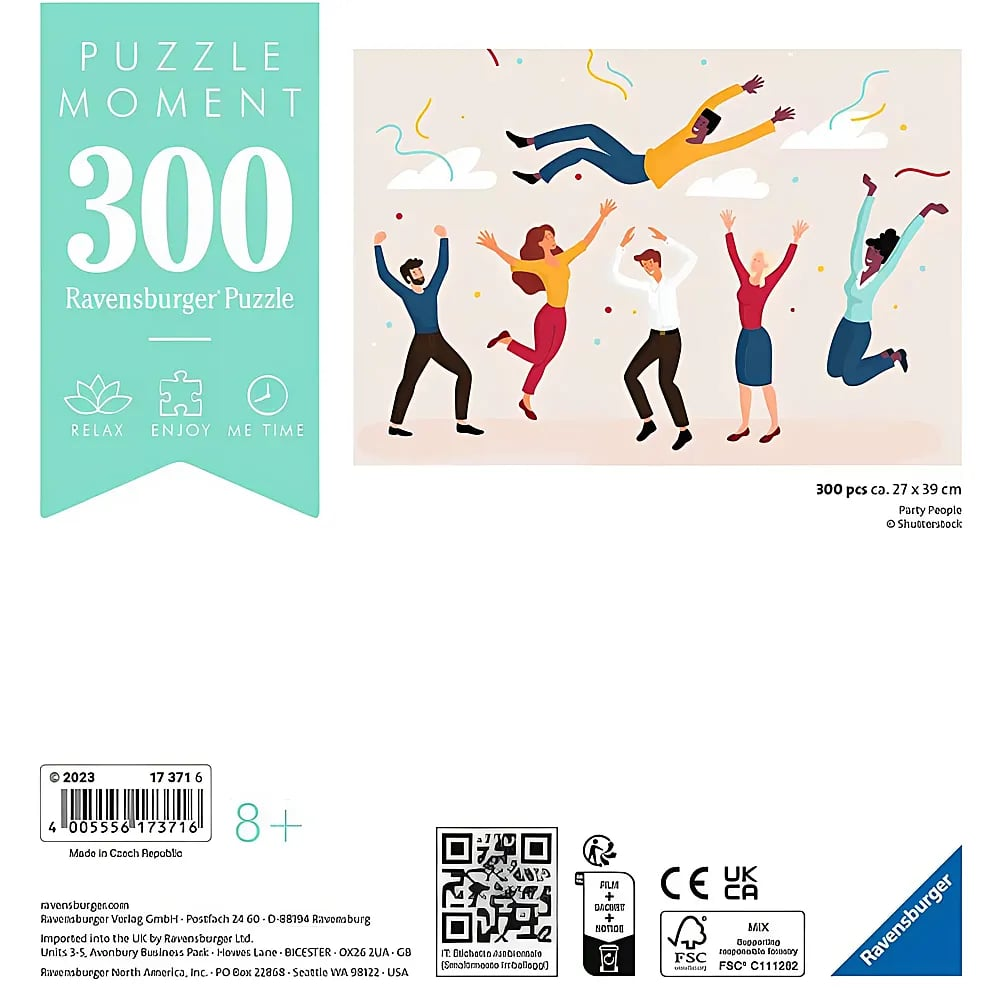 Ravensburger Puzzle-Verpackung 300 Teile mit tanzenden Menschen.