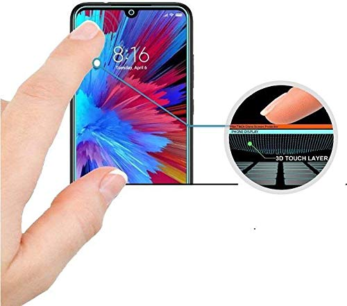 Ekran koruyuculu ve dokunmatik katmanı gösteren yakınlaştırılmış akıllı telefon.