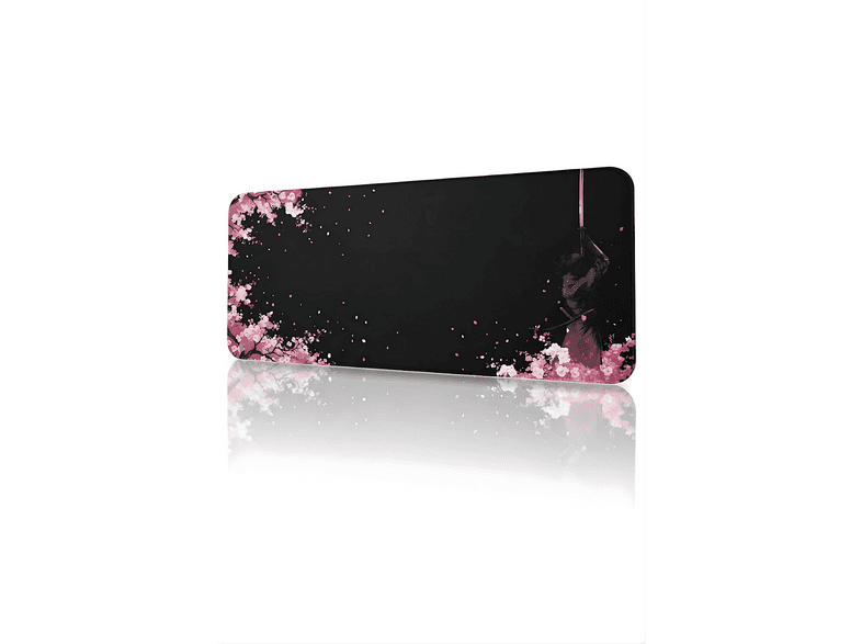 BLACK DEER XXL 90x40 cm Dikişli Kenar Gaming Mousepad Pembe - Sword