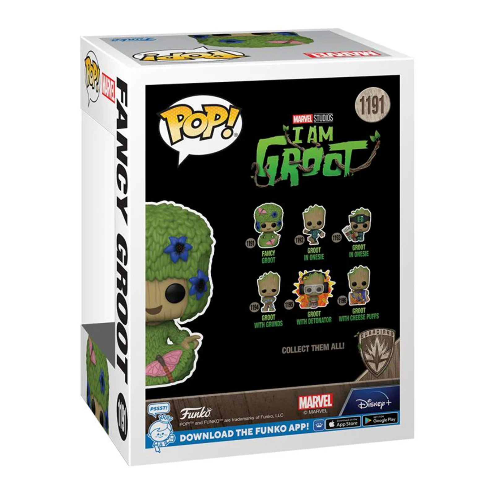 FUNKO Groot beflockt | I Am Groot Figur | 1191 | 9,5 cm Sammelfigur ...