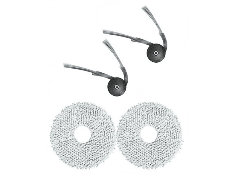 ROVEXA Roborock S9 & S9+ Uyumlu 2 Adet Yan Fırça 2 Adet Paspas