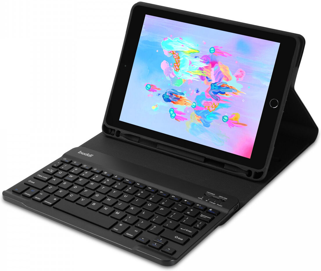 Buddi Zuna Case met Bluetooth Toetsenbord Geschikt voor iPad Air 2 ...