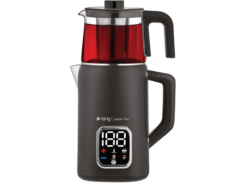 KING K3113 ÇayStar Plus Dijital Çay Makinesi Siyah