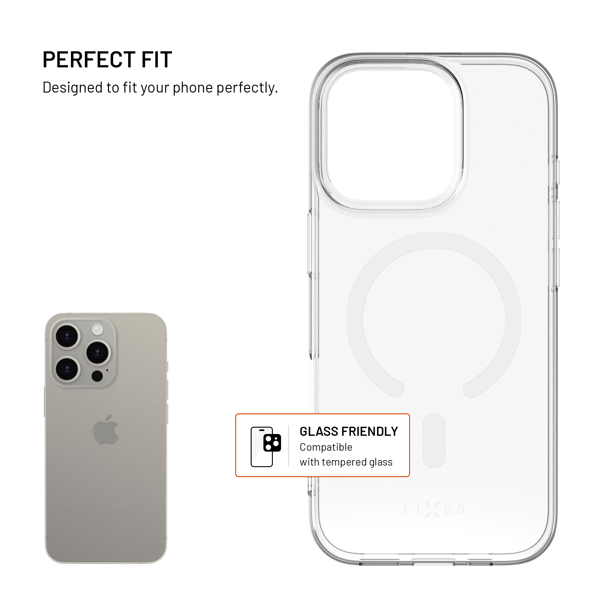 FIXED MagStory, Backcover, Apple, Xiaomi Redmi 15C, Transparent ...