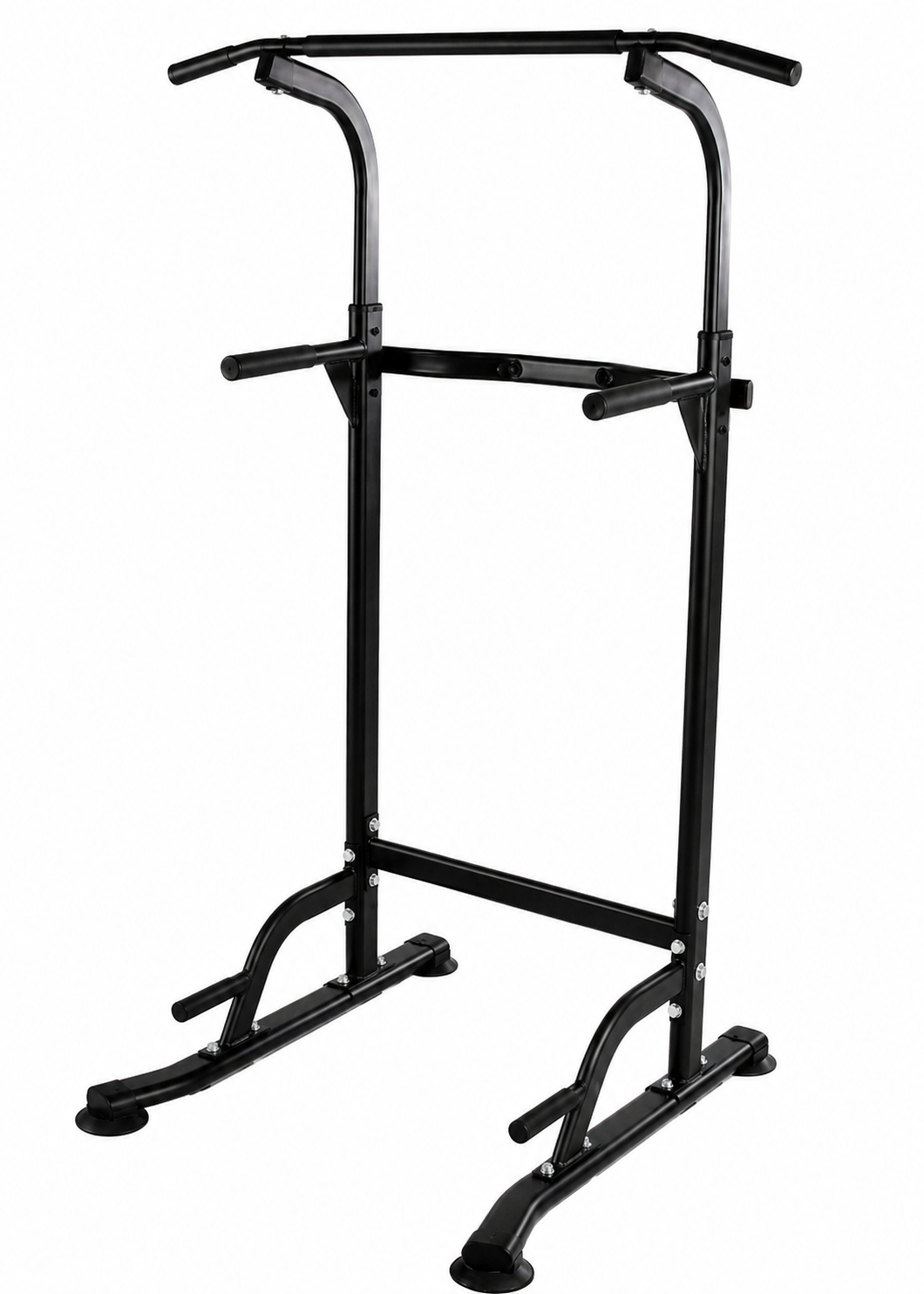 KM-FIT höhenverstellbar 168-210 cm Fitnessstation Power Tower, Black ...