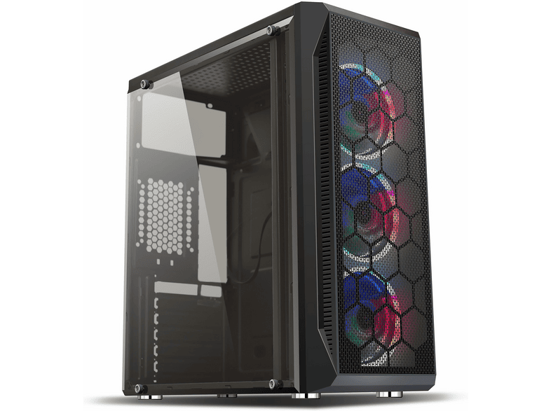 HIPER Zoe 600W USB 3.2 LED ATX Mid Tower Bilgisayar Kasası