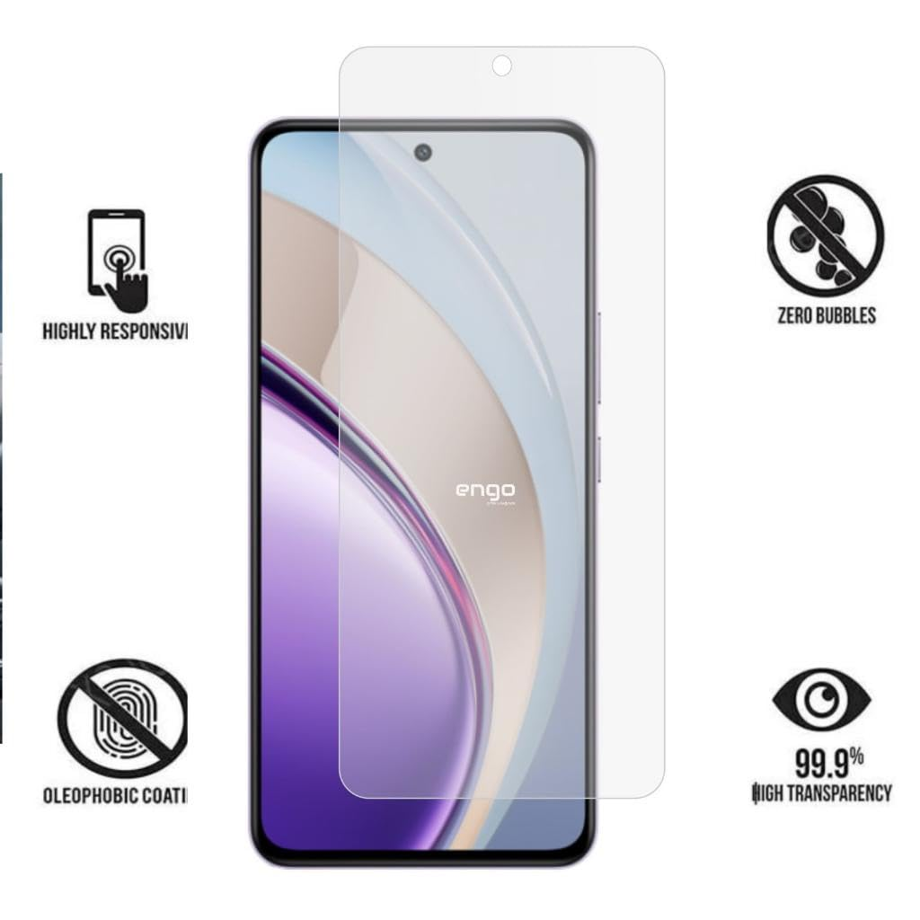 Ekran koruyuculu akıllı telefon ve dokunmatik, kabarcıksız, oleofobik kaplama ve şeffaflık için dört simge.