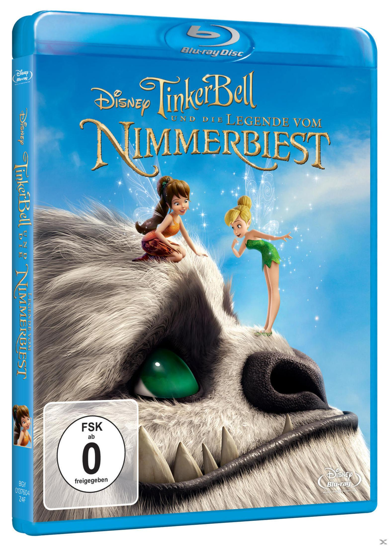 Blu-ray-Cover von TinkerBell und die Legende vom Nimmerbiest mit FSK-0-Logo.