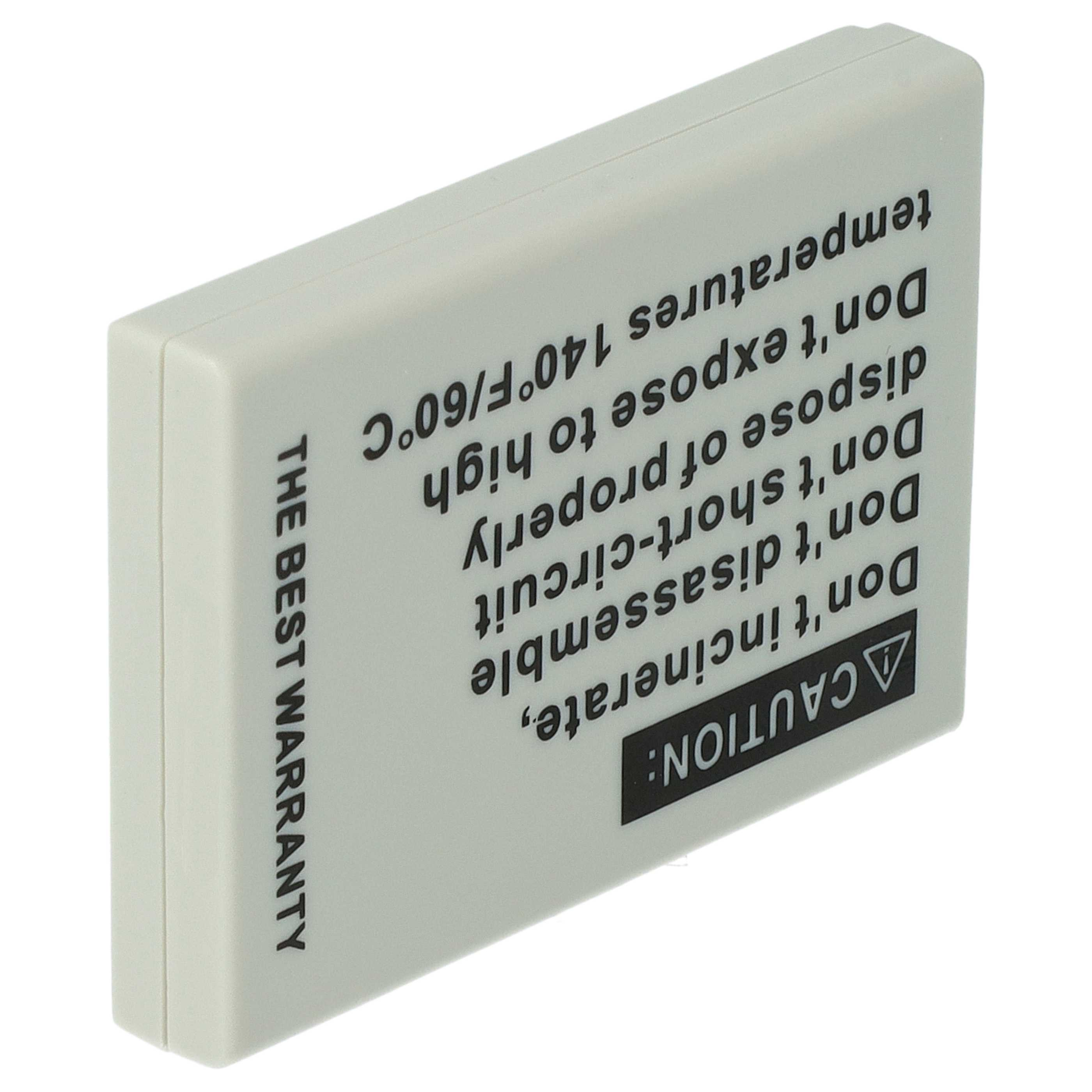 Graue Batterie mit Sicherheitshinweisen und der Aufschrift "The Best Warranty".