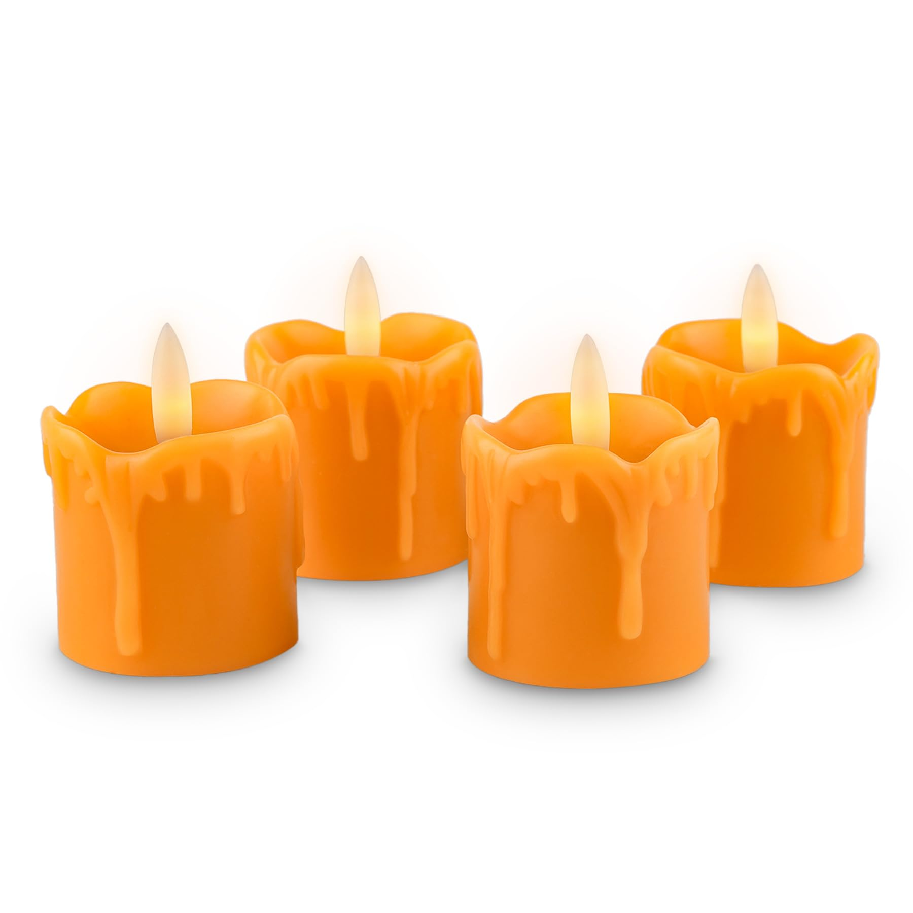 MANIKE TS1099OR LED-Kerze, Orange, Warmweiß
