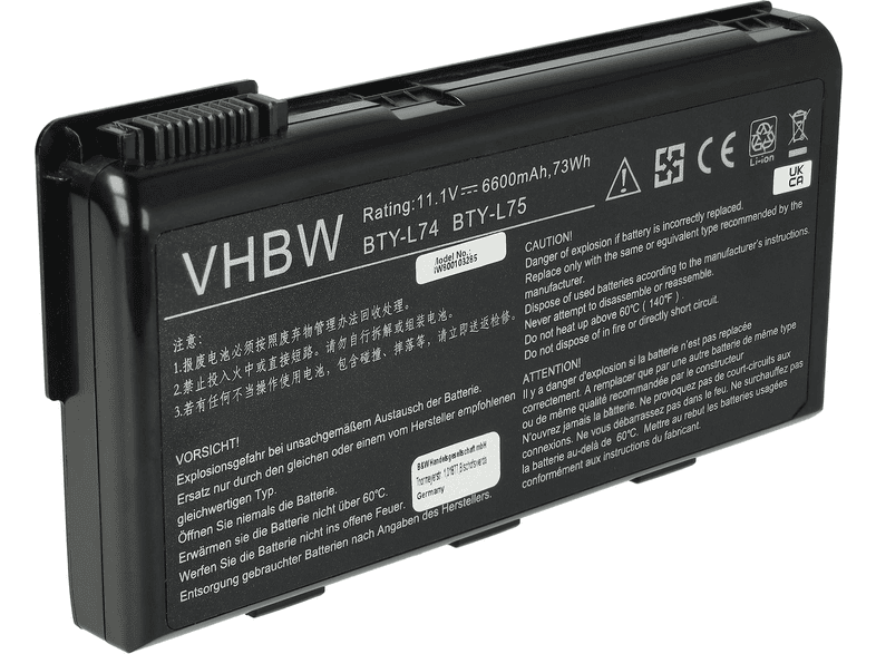 VHBW 11315 Li-Ion Akku, Li-Ion, 11.1 Volt, 6600 mAh | SATURN