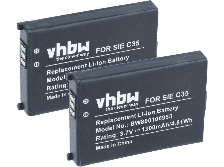 VHBW 37168 Li-Ion Akku, Li-Ion, 3.7 Volt, 1300 mAh | MediaMarkt