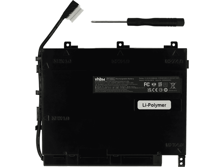 VHBW 69738 Li-Polymer Akku, Li-Polymer, 11.4 Volt, 4400 mAh | MediaMarkt