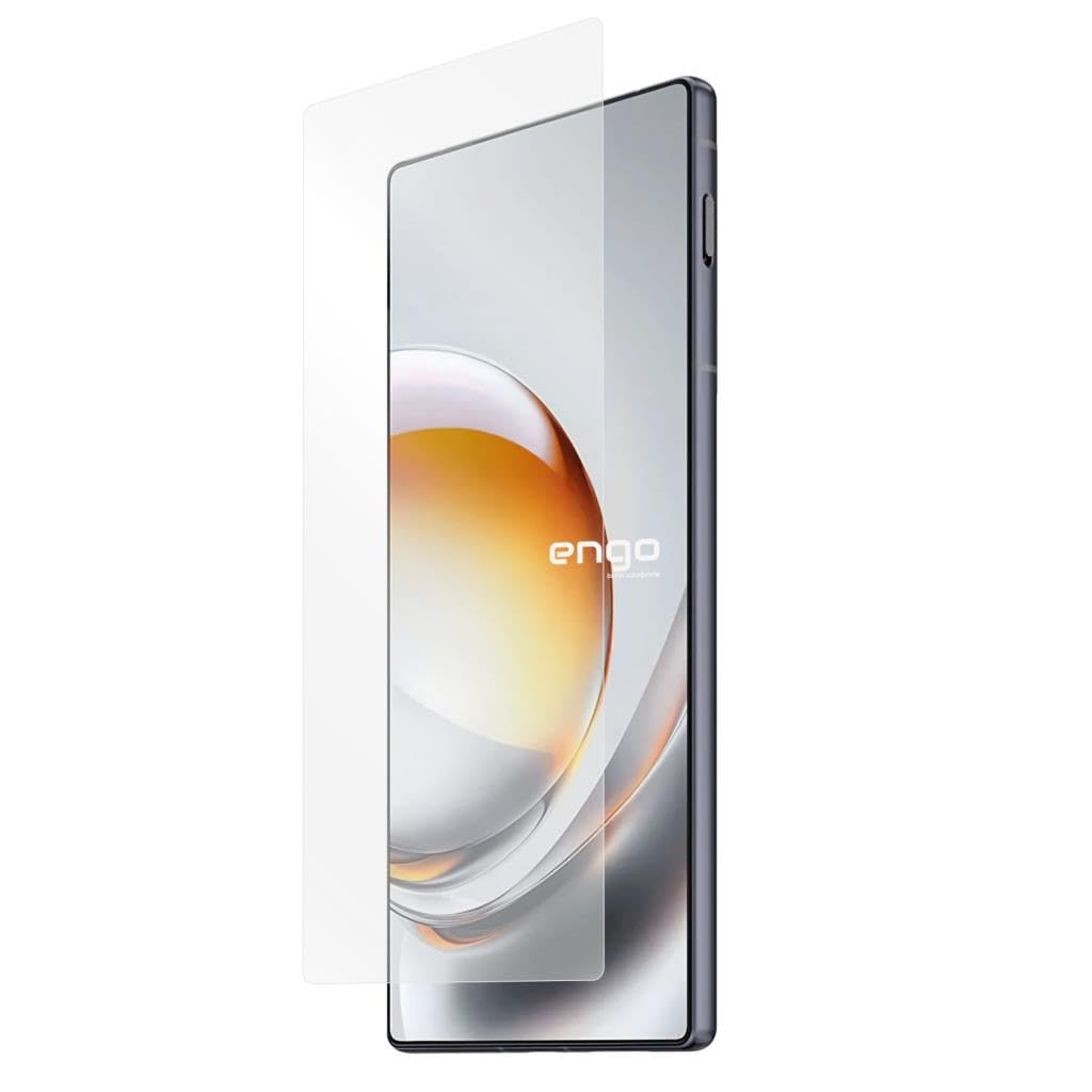 Ekranının üzerinde hafifçe duran şeffaf ekran koruyuculu akıllı telefon.