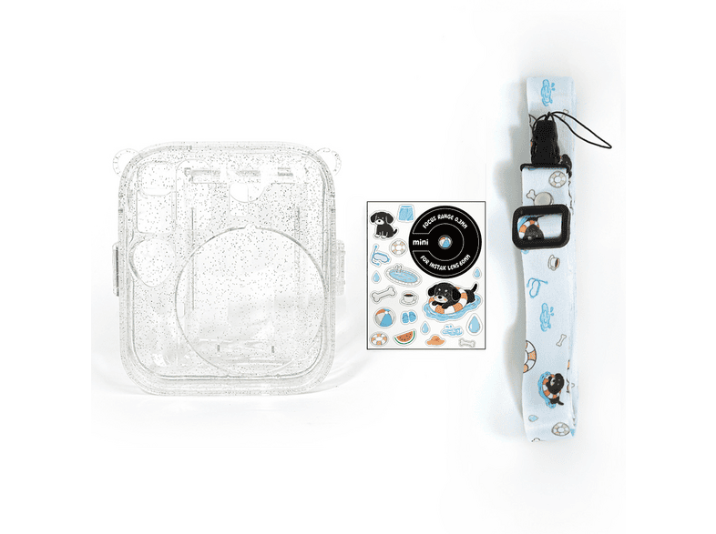 FUJIFILM Instax Mini 13 Makine Uyumlu Simli Pleksi Fotoğraf Makinesi Kılıfı