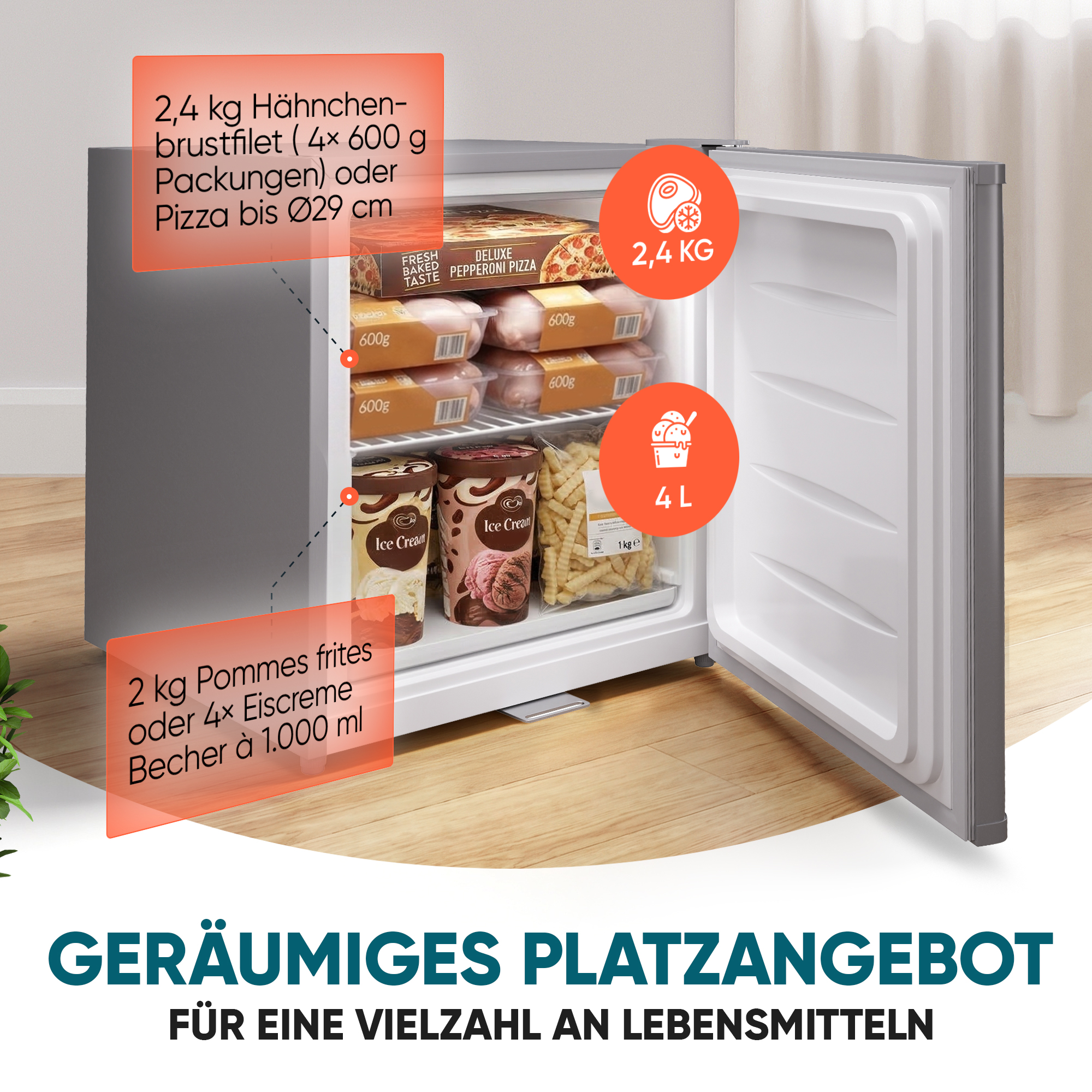 STILLSTERN GB 32.2 Gefrierschrank (E, 510 mm hoch)