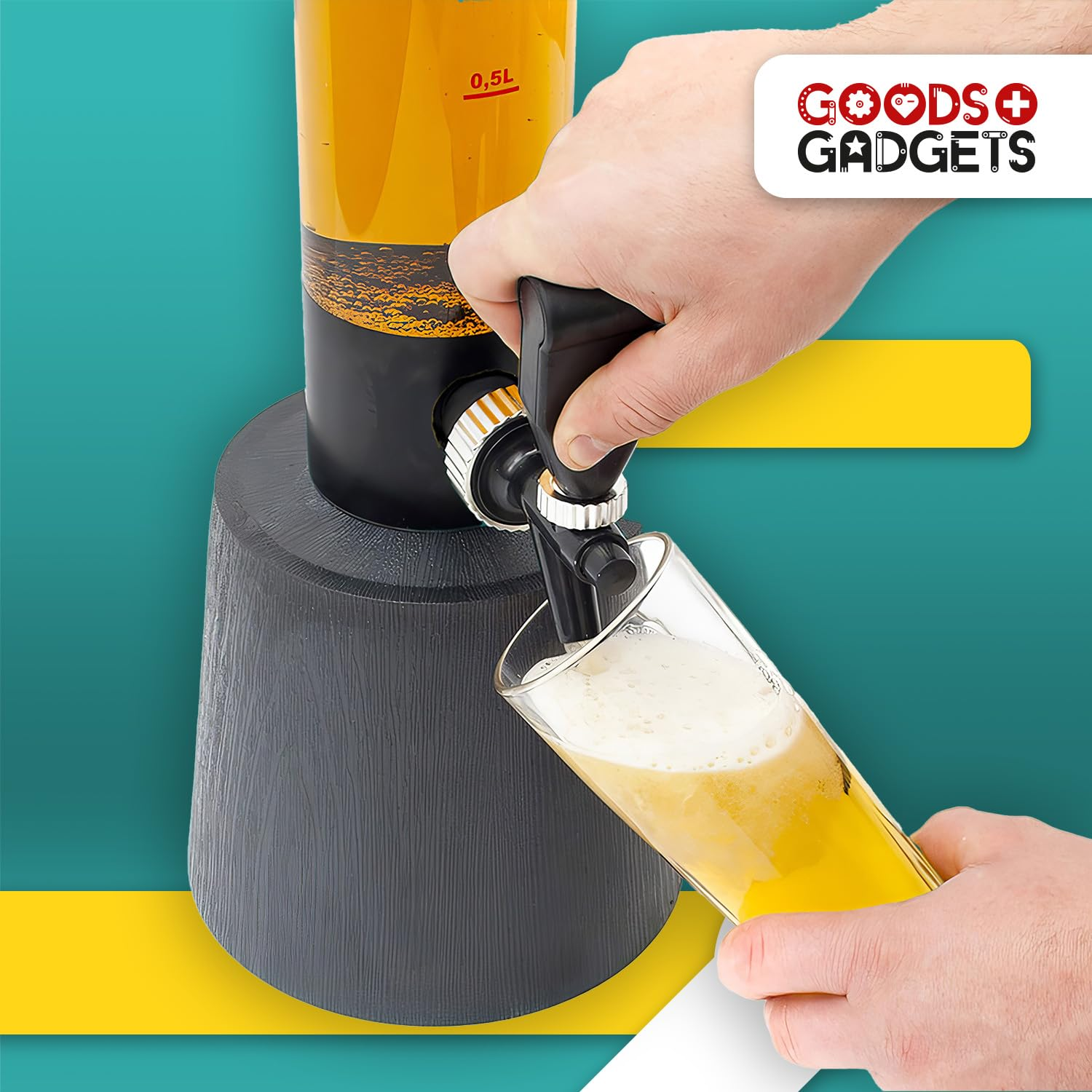 GOODS+GADGETS 42371958 Distributeur de boissons Transparent / Noir