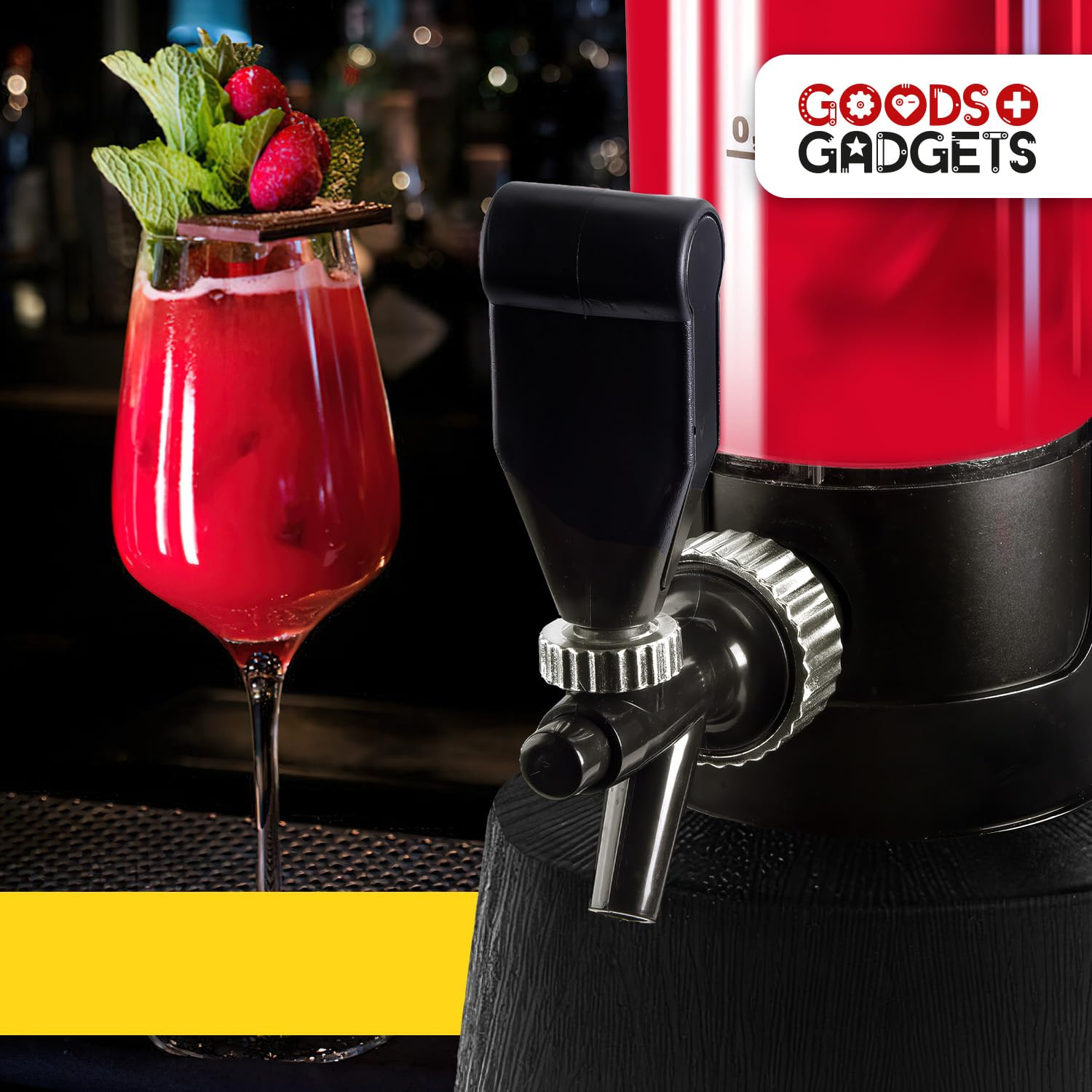 GOODS+GADGETS 42371958 Distributeur de boissons Transparent / Noir