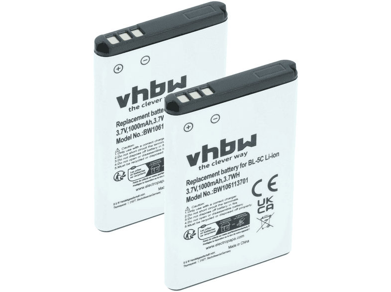 VHBW 57788 Li-Ion Akku, Li-Ion, 3.7 Volt, 1000 mAh | SATURN