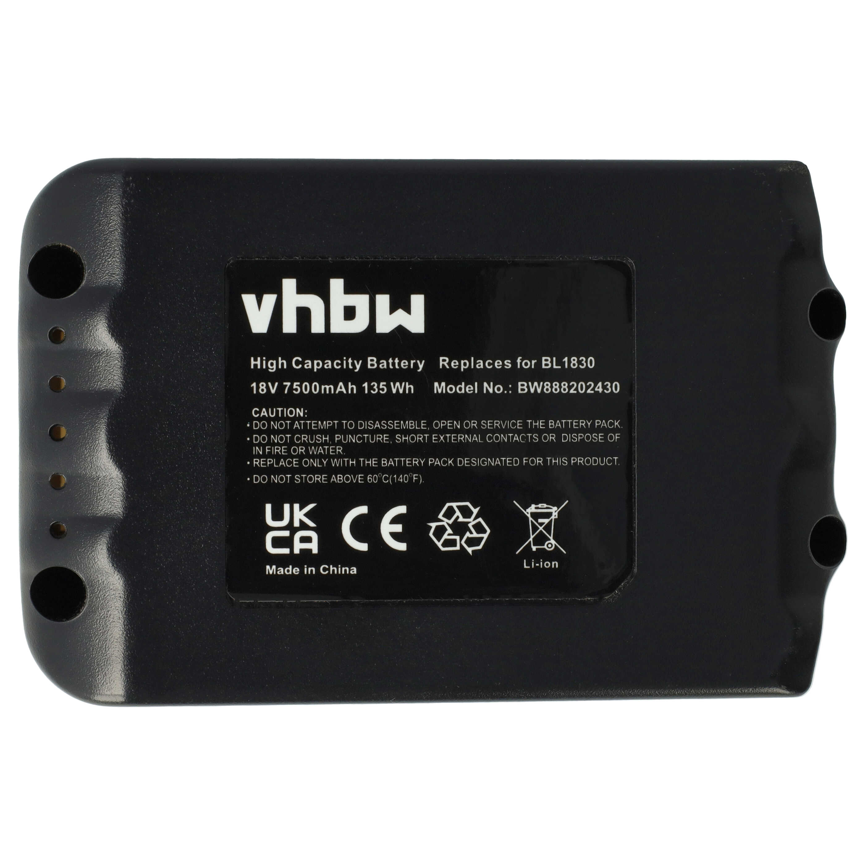 VHBW 88841 Li-Ion Akku, Li-Ion, 18 Volt, 7500 mAh | SATURN