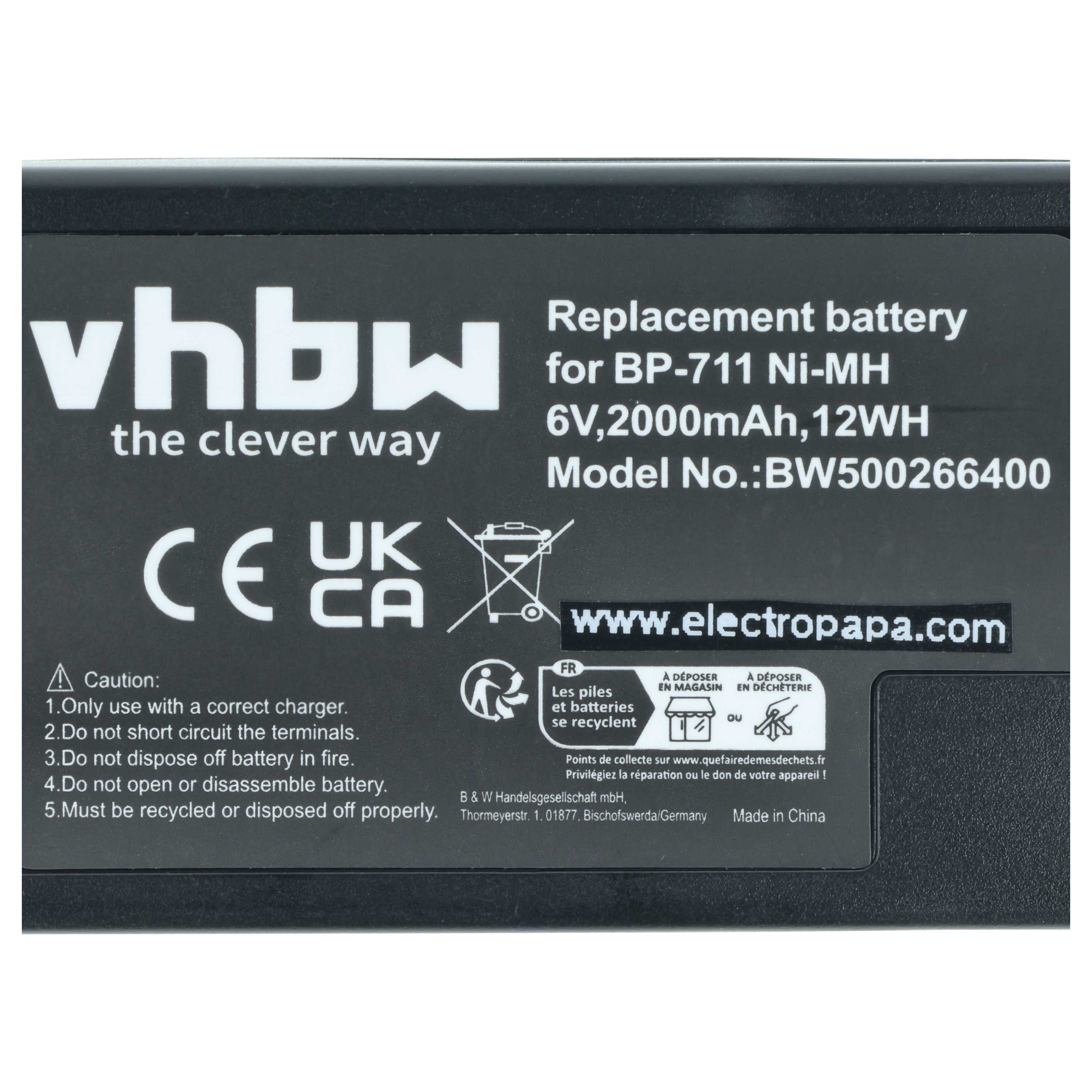 VHBW 64400 NiMH Akku, NiMH, 6 Volt, 2000 mAh | MediaMarkt