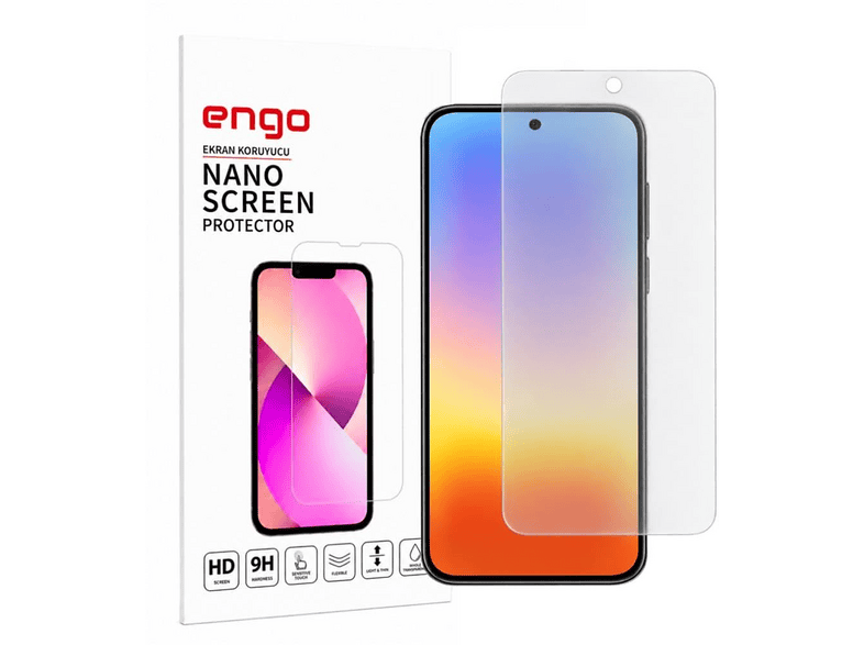 ENGO Huawei Pura 90s Pro Max Uyumlu Mat Parmak İzi Bırakmayan 9H Kırılmaz Nano Cam Ekran Koruyucu