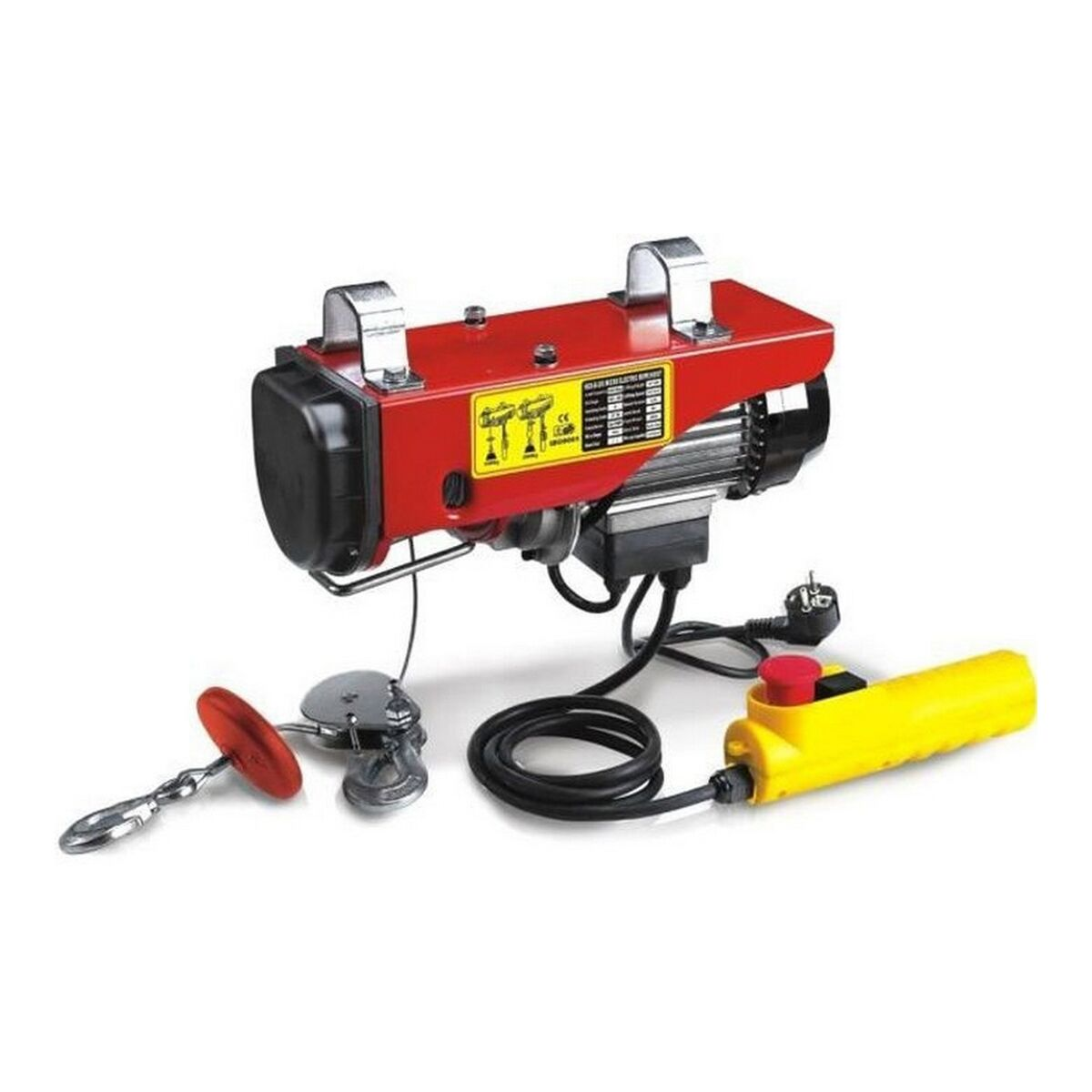 MECAFER Elektrischer Gabelstapler 470102 Seilwinde, Rot und Gelb ...
