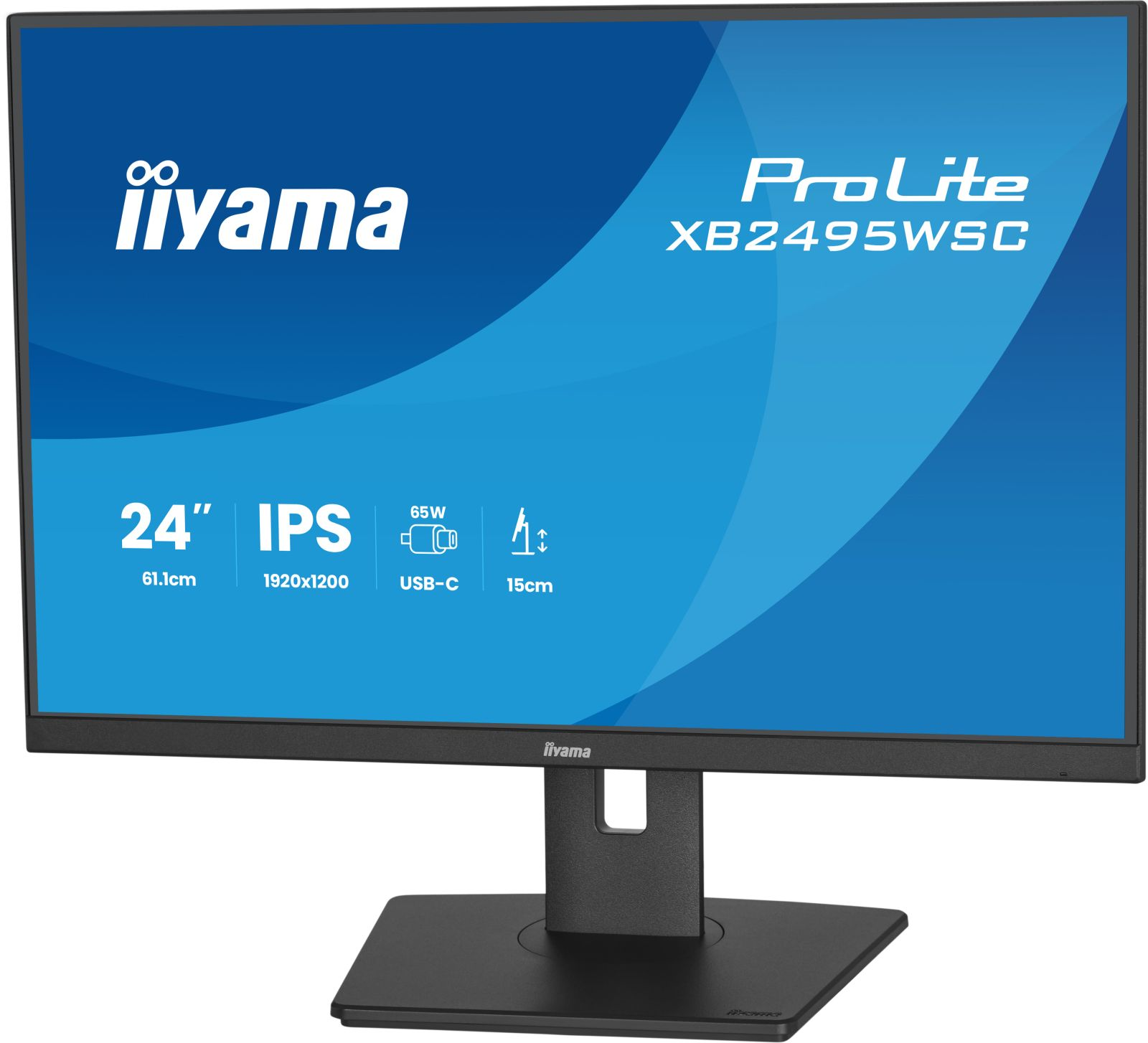 IIYAMA ProLite XB2495WSC-B1 24 Zoll WUXGA Monitor (4 ms Reaktionszeit ...