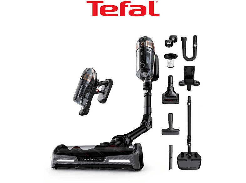 TEFAL TY99F1 X-Force Flex 15.60 Animal 230 Air Watt Kablosuz Şarjlı Dikey Süpürge Siyah