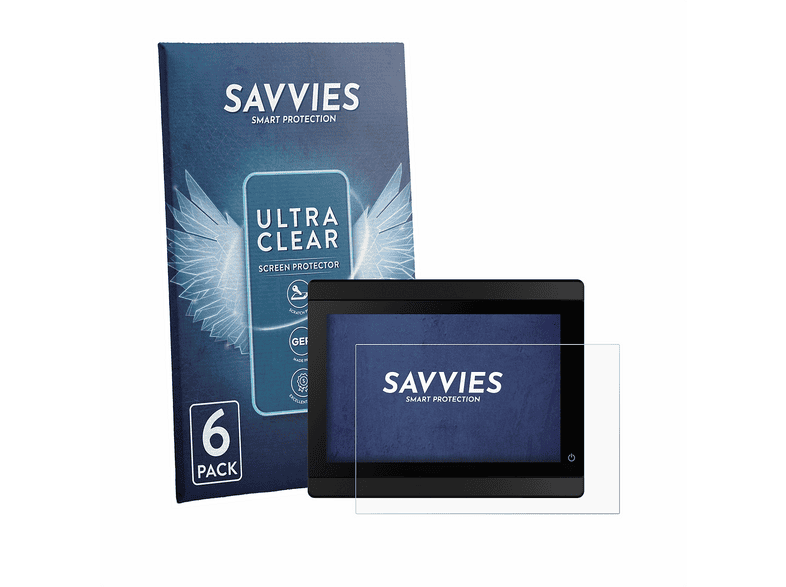 SAVVIES 6x klare Schutzfolie (für Garmin GMI 40) | SATURN