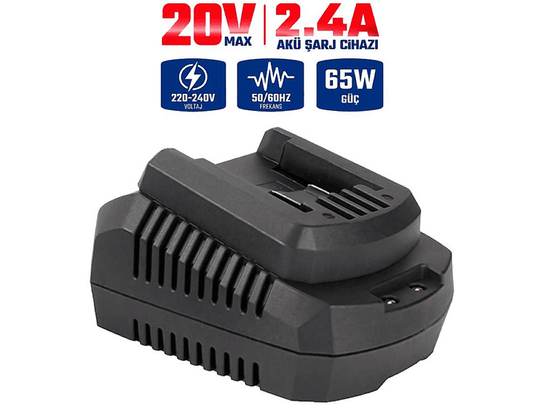 WORKPRO WP396000 20Volt 2.4A/Saat Li-ion Profesyonel Hızlı Akü Şarj Cihazı