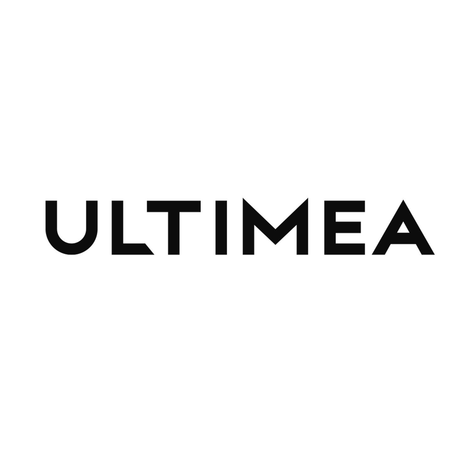 Das Wort ULTIMEA in schwarzen, fetten Großbuchstaben auf weißem Hintergrund.