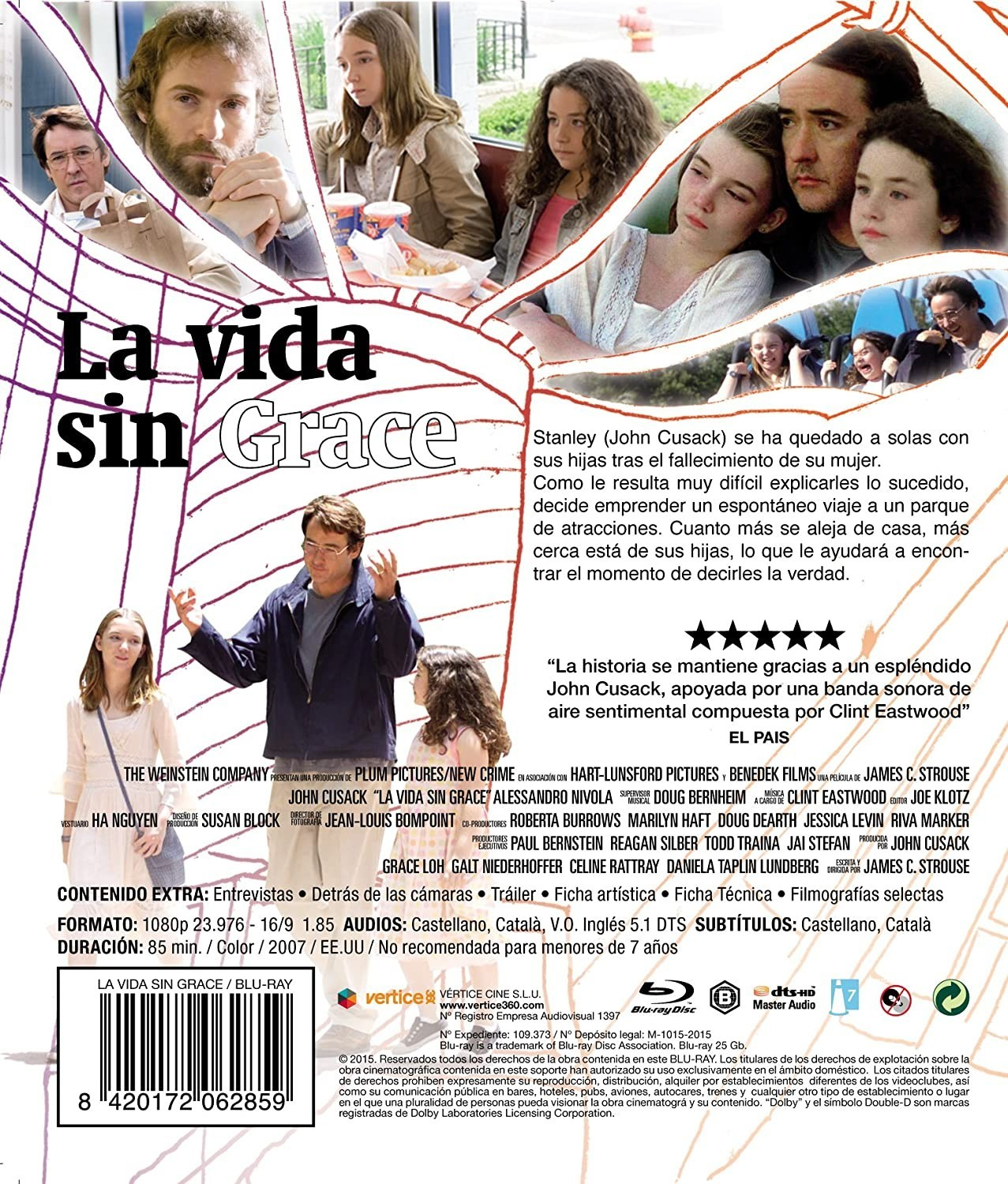 Carátula de la película La vida sin Grace con John Cusack.