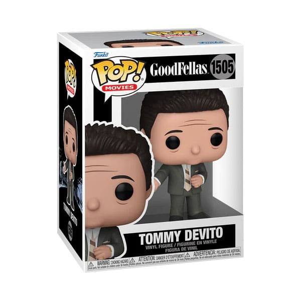 Funko Pop Vinyl Figur von Tommy DeVito aus GoodFellas im weißen Sammlerkarton.