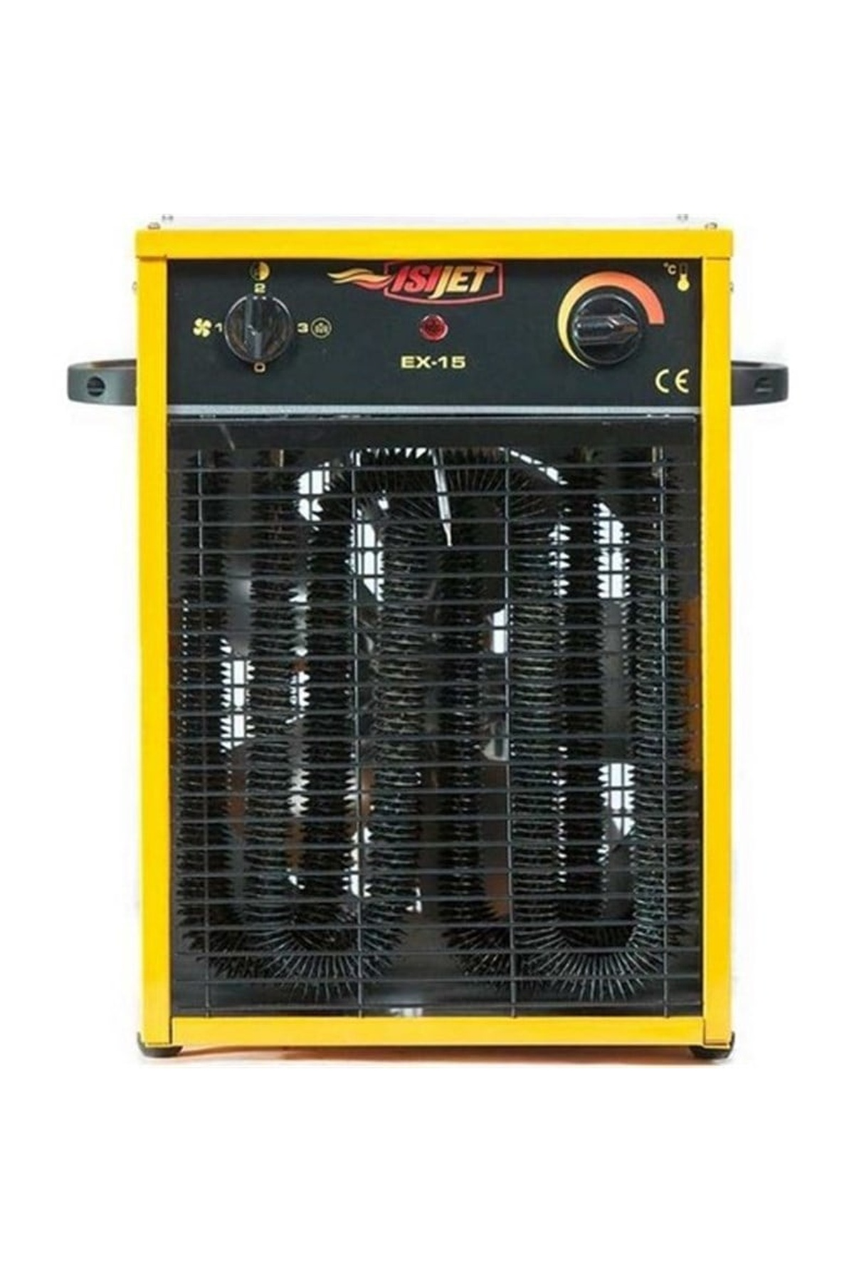 ISIJET EX15 380 V Fanlı 150 m² 15 kW Elektrikli Isıtıcı Sarı