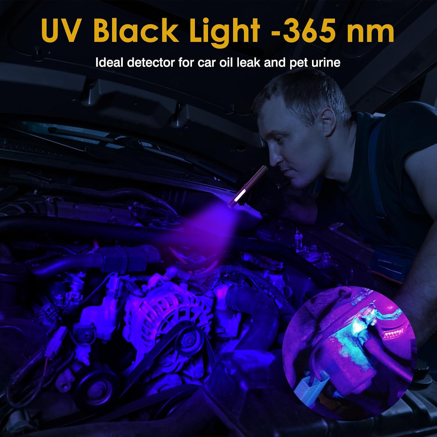 SOLVYN 800 Lumen UV COB Magnet USB-C LED-Stiftlampe | SATURN