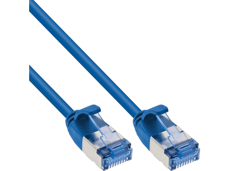 INLINE 71914B slim, U/FTP PiMf, Cat.6A, 1,5 m, Netzwerkkabel, 1,5 Meter ...