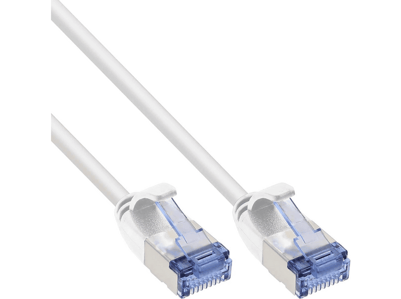INLINE 71914W slim, U/FTP PiMf, Cat.6A, 1,5 m, Netzwerkkabel, 1,5 Meter ...