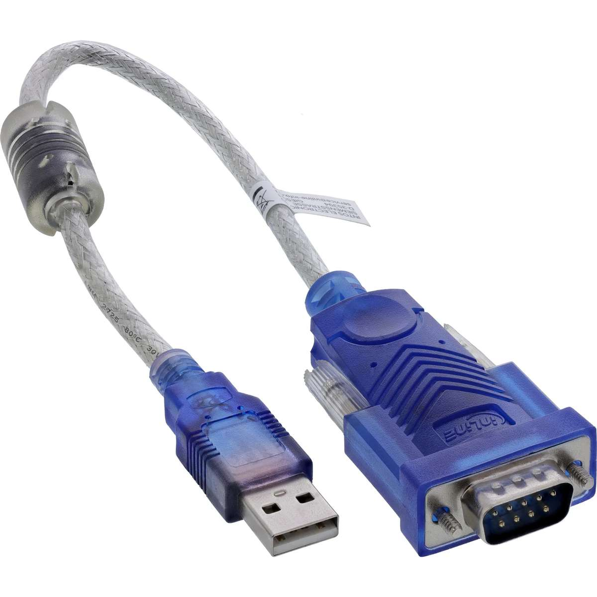 INLINE 33304X USB zu RS-232 Adapterkabel mit Ferrit Kabel oder Adapter ...