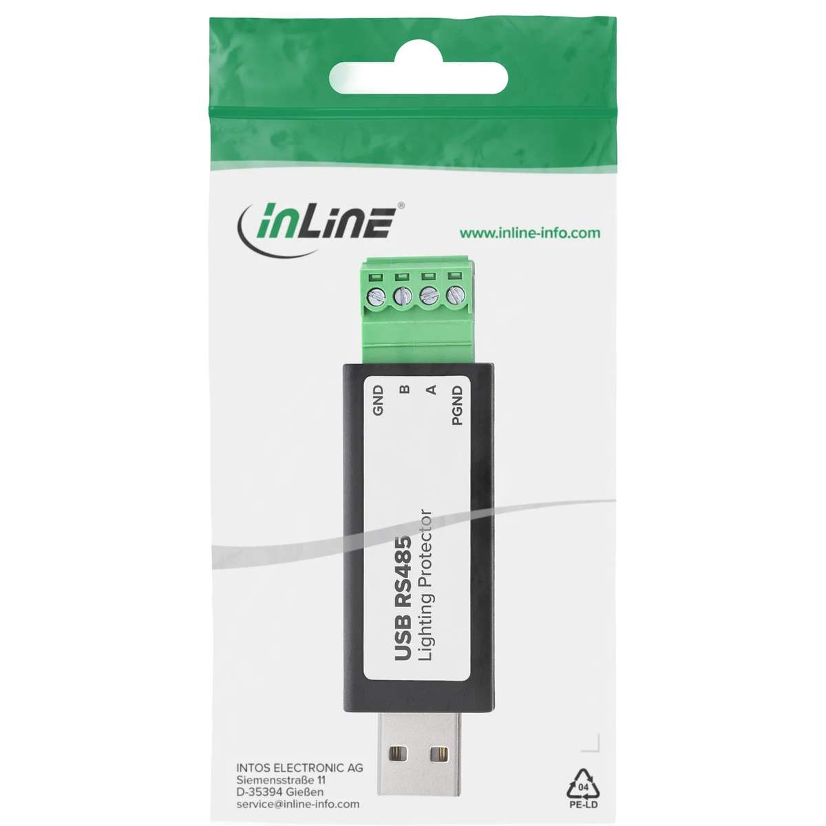 INLINE 33307E USB zu Seriell RS485 Konverter Kabel oder Adapter ...
